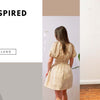 Aje inspired dress in light khaki linen blend by Polina
