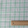 Lightweight minty plaid linen fabric perfect for spring/summer shirts, tunics, and dresses