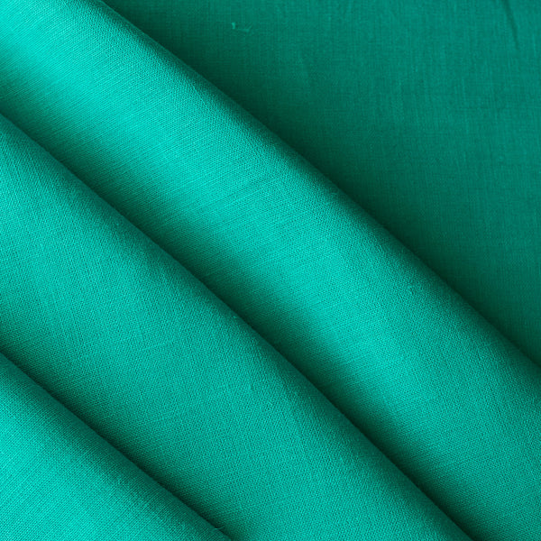 Surfie Green 100% Linen Fabric, Lightweight, Ideal for Eco-Friendly Top Wears and Loose Clothing