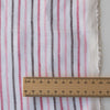 Blush & Cocoa Stripe 100% Linen Fabric