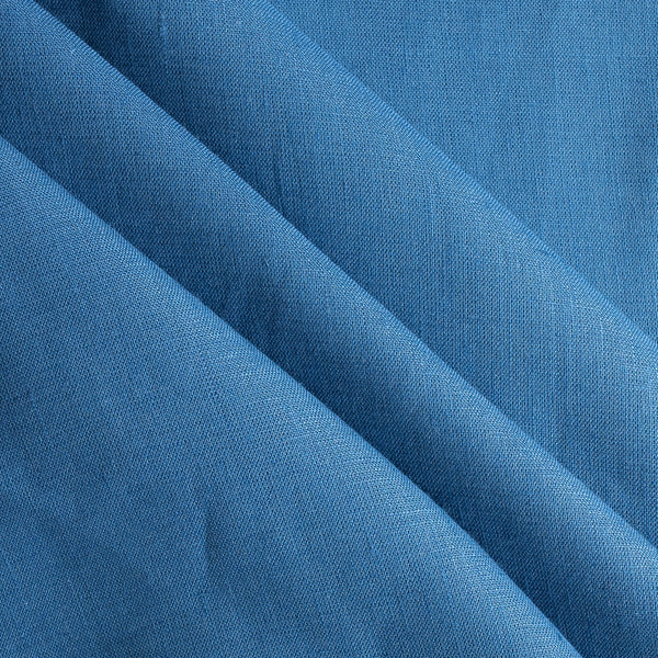 Blue Depths 100% Linen Fabric