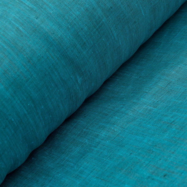 Aquamarine Fizz 100% Linen| Remnant