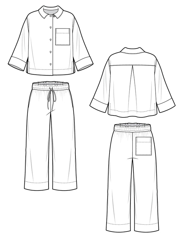 Fran Pajamas Sewing Pattern