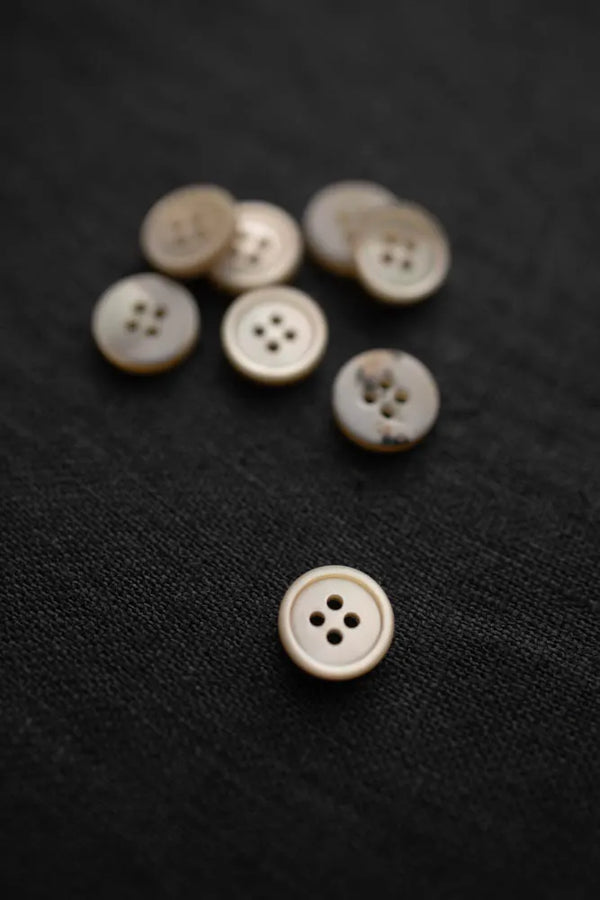 Milky Shirt Button 11mm 11mm sewing button