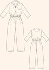 Jesse Jumpsuit sewing pattern, an all-in-one outfit offering true comfort, style, and casual charm, suitable for year-round wear and a best seller.