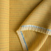 Lightweight Primary Pinstripe 100% linen fabric with yellow, red, and blue colours, perfect for creating relaxed and fun casual wear
