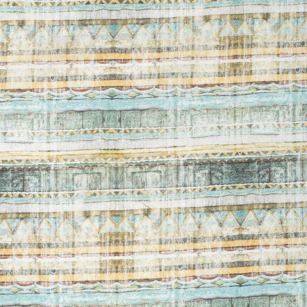 Geometric Stripe Linen Blend | Remnant