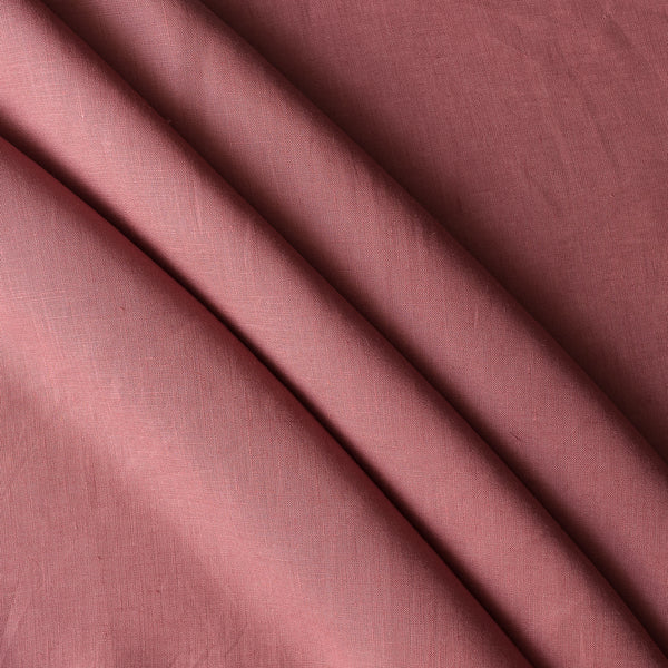 Rustic Blush dusty berry-rose 100% linen fabric, 140 GSM, 60 LEA – close-up weave texture