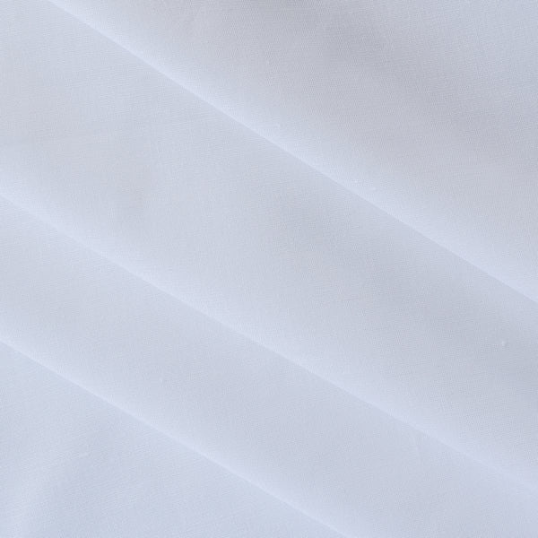 Snowy White lightweight linen-cotton fabric, perfect for sewing summer garments.