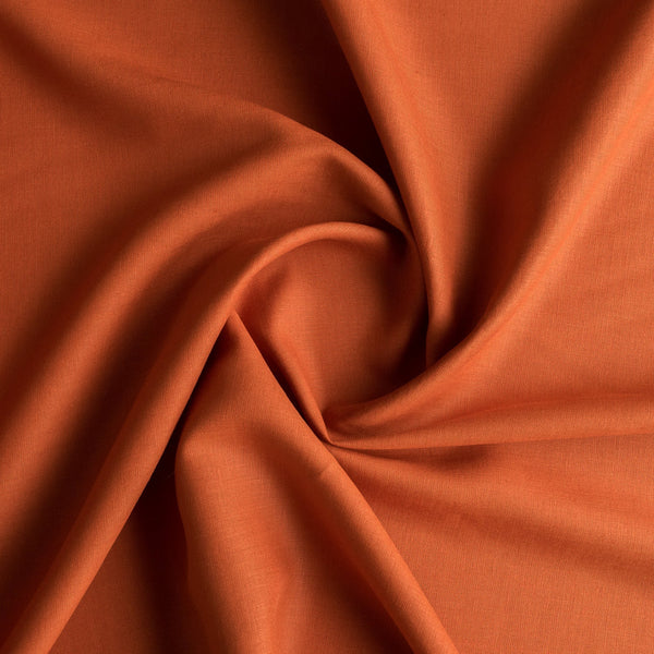 Tuscan Terracotta 100% Linen | Remnant