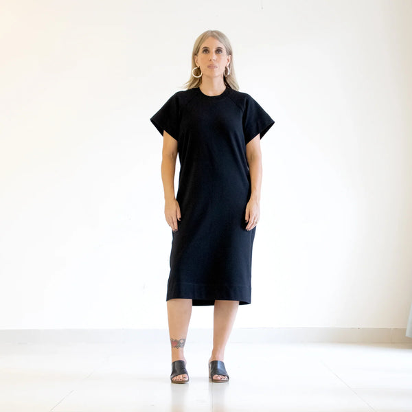 Aeolian Tee & Dress Sewing Pattern – boxy fit with square sleeves & draped silhouette