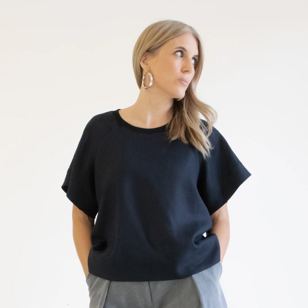 Aeolian Tee & Dress Sewing Pattern – boxy fit with square sleeves & draped silhouette