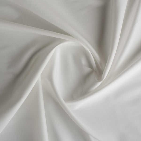 Alabaster Drift lightweight off-white Giza cotton blend fabric, soft and elegant