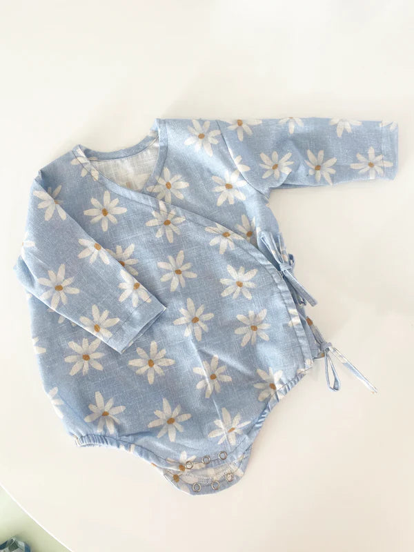 Baby Bellbird Romper and Top Sewing Pattern - Wrap Style with Ties