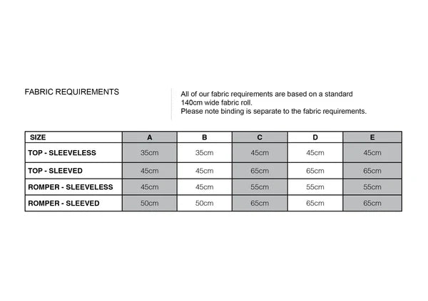 Baby Bellbird Romper and Top Sewing Pattern - Wrap Style with Ties