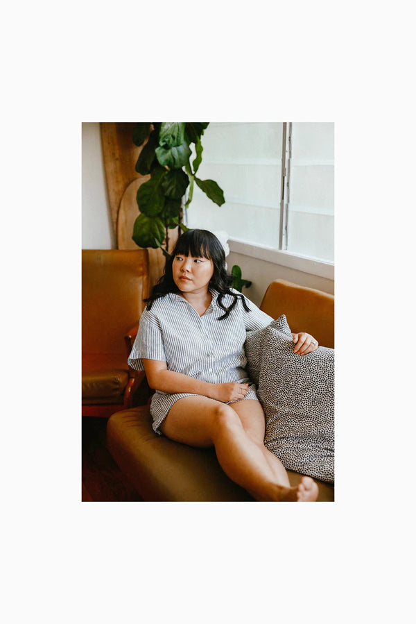 Bellbird Button Up Sewing Pattern - Boxy Cropped Fit with Short and Bishop Sleeve Options