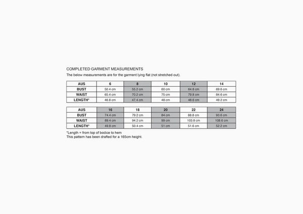 Bottlebrush Tank Sewing Pattern - Rib Knit Tank Top in AUS Sizes 6-24