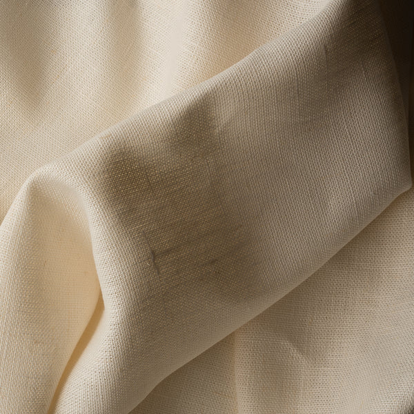 Claystone Beige Upholstery-Grade Linen – heavyweight 100% linen with soft ivory-beige open weave