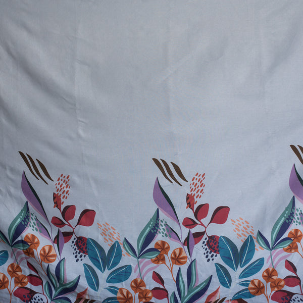 Floral pattern on a light blue background