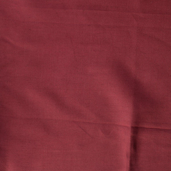 Cranberry Dusk Linen Blend Fabric – deep cranberry red shade, lightweight