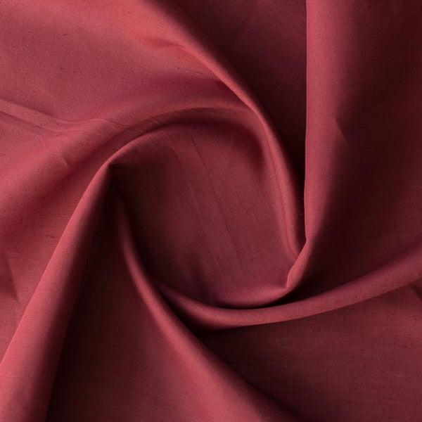Cranberry Dusk Linen Blend Fabric – deep cranberry red shade, lightweight