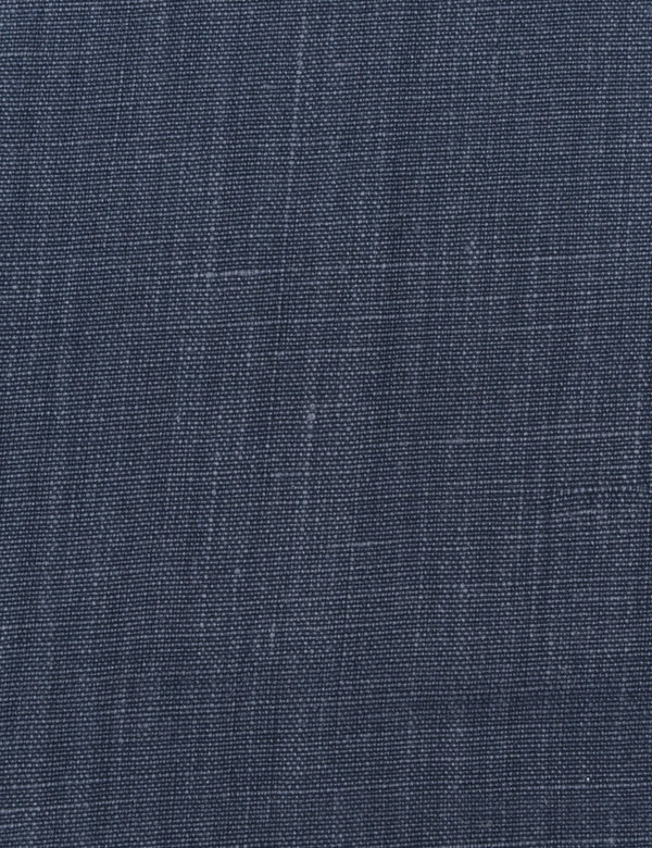Denim Blue 460 GSM heavyweight 100% linen fabric for upholstery and soft furnishings