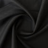 Heavy black 100% linen fabric with structured plain weave, mid-heavy weight