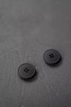 Black Hemp Button 20mm - eco-friendly hemp button for sewing and garments