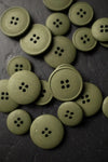 Mid Green Hemp Button 15mm - eco-friendly hemp button for sewing and garments
