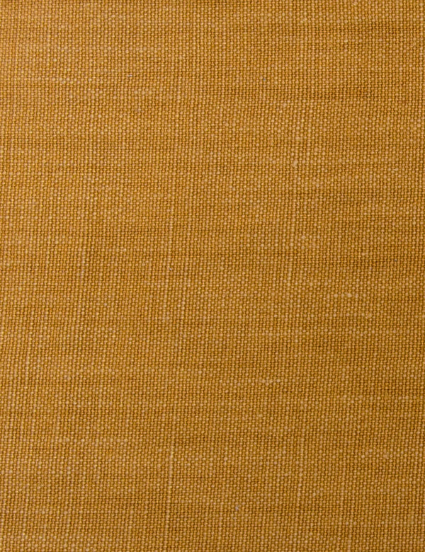 Honey Ochre heavyweight 100% linen upholstery fabric in a warm golden ochre colour