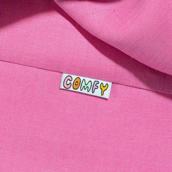 Comfy woven KATM sewing labels for handmade clothes and DIY sewing projects