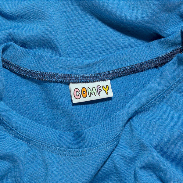 Comfy woven KATM sewing labels for handmade clothes and DIY sewing projects