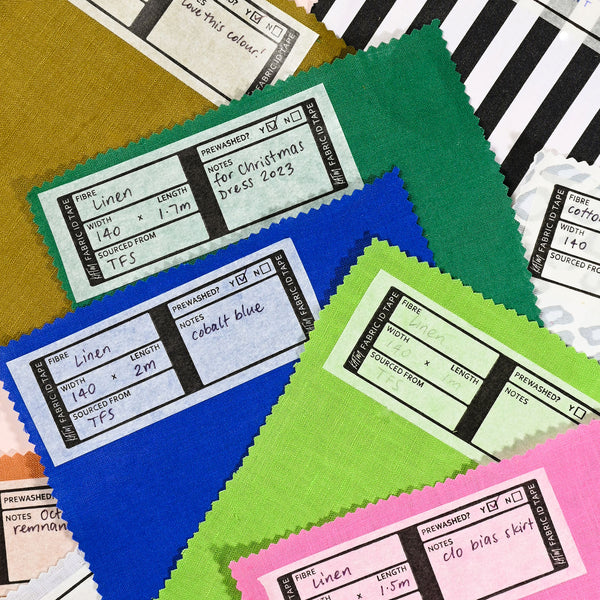 KATM Fabric ID Tape Roll 30m sewing labels for fabric organisation and DIY sewing projects