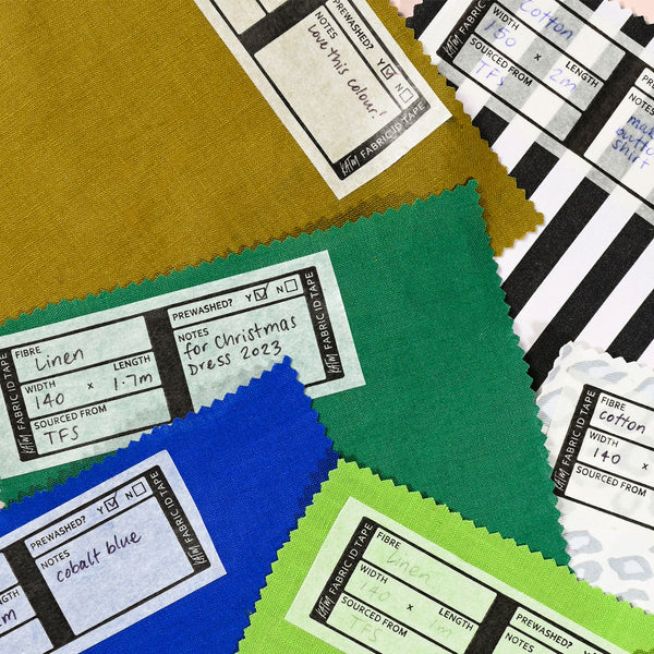 KATM Fabric ID Tape Roll 30m sewing labels for fabric organisation and DIY sewing projects