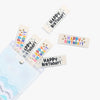 Happy Birthday woven KATM sewing labels for handmade gifts, clothes, and DIY sewing projects