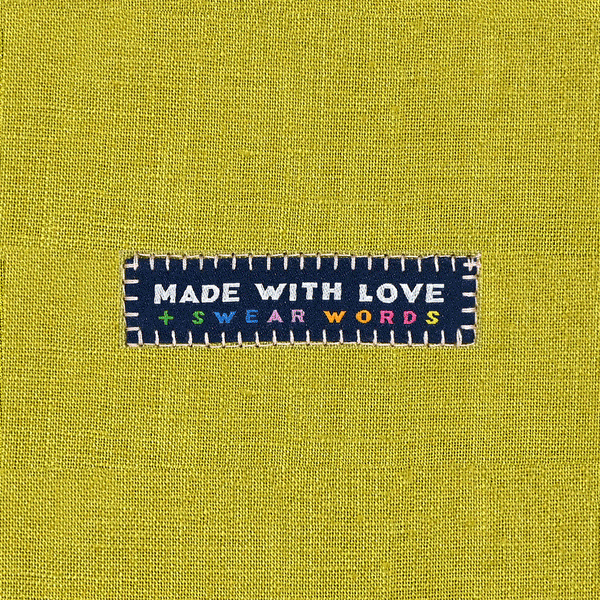 Made With Love & Swear Words KATM sewing labels for handmade clothes and DIY sewing projects