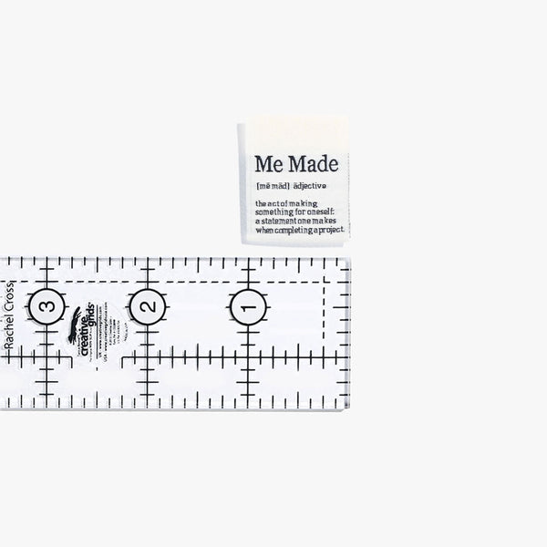 Me Made Definition woven KATM sewing labels for handmade clothes and DIY sewing projects