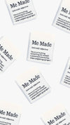 Me Made Definition woven KATM sewing labels for handmade clothes and DIY sewing projects