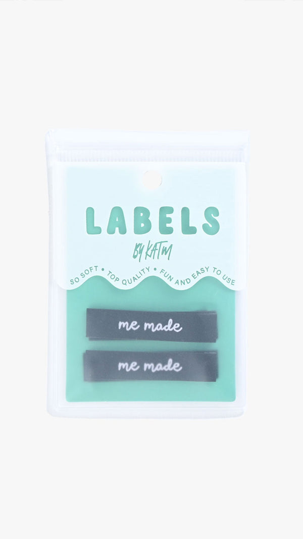Me Made End Fold woven KATM sewing labels for handmade clothes and DIY sewing projects