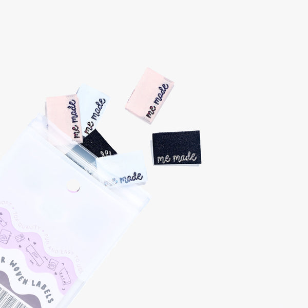 Me Made Side Seam woven KATM sewing labels for handmade clothes and DIY sewing projects