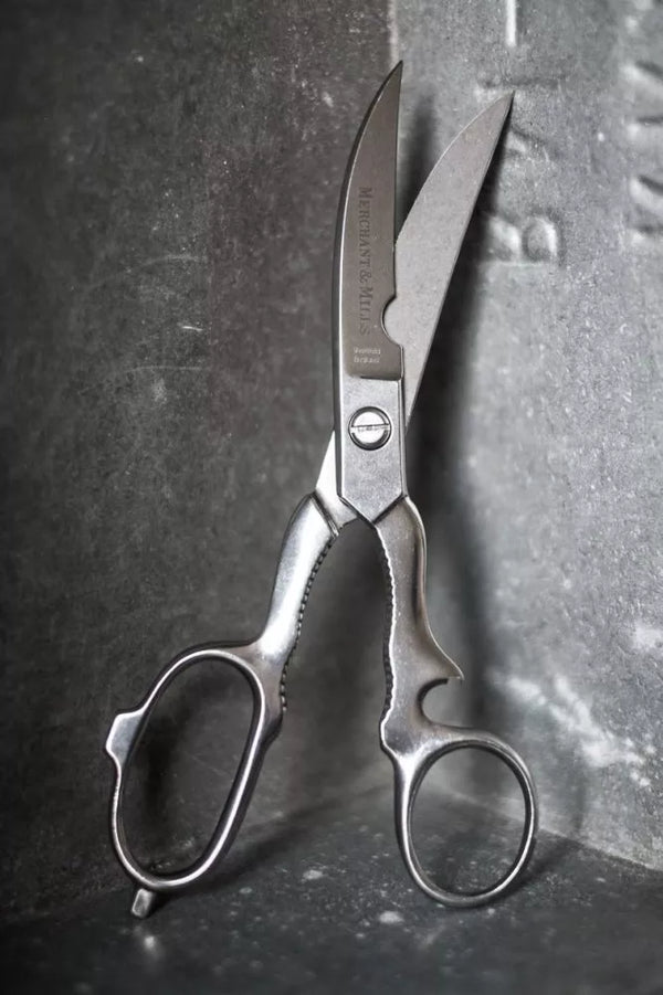Merchant & Mills Kitchen 8.5" Scissors with stainless steel micro serrated blades for versatile household use
