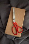 Merchant & Mills Red Extra Sharp 8" Scissors with chrome blades and red enamel handles for precision cutting