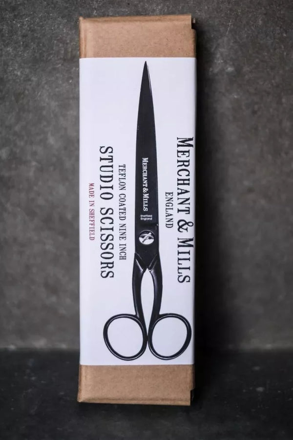 Merchant & Mills Studio Scissors, 9" Sheffield-made with Teflon coating for smooth paper and pattern cutting