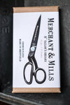 Merchant & Mills Tailor’s 10" Scissors, Sheffield-made high carbon steel shears for professional tailoring