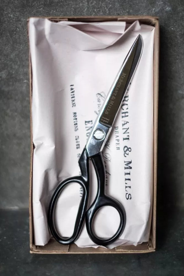 Merchant & Mills Tailor’s 10" Scissors, Sheffield-made high carbon steel shears for professional tailoring