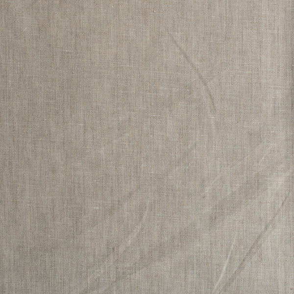 Close-up of a textured oatmeal linen fabric surface