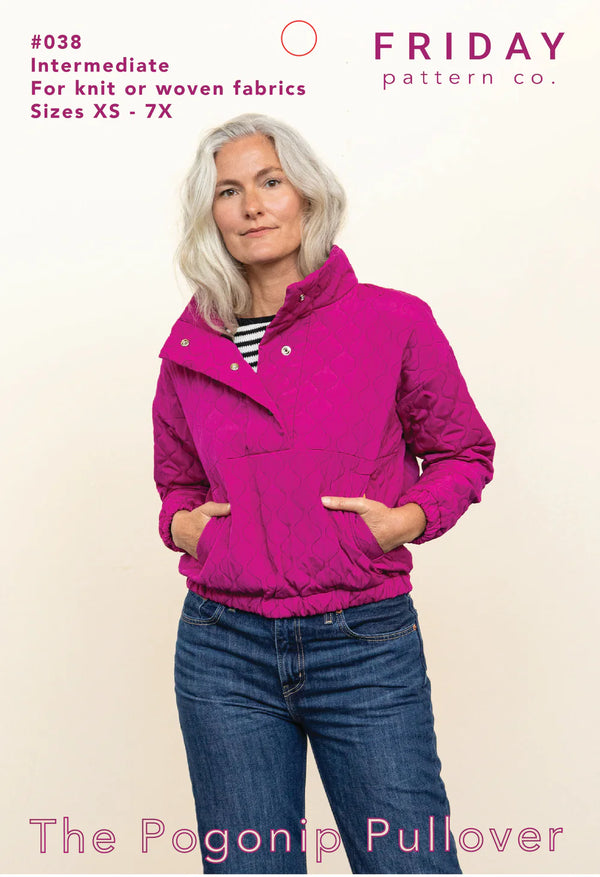 Pogonip Pullover Sewing Pattern – Half-Placket Outdoor Jacket (XS-7X)