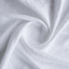 pure white extra wide linen fabric in close up