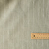 Sage Pinstripe Yarn-Dyed 100% Linen Fabric – pale green with white pinstripes, medium weight 175 GSM, fine 40 LEA weave