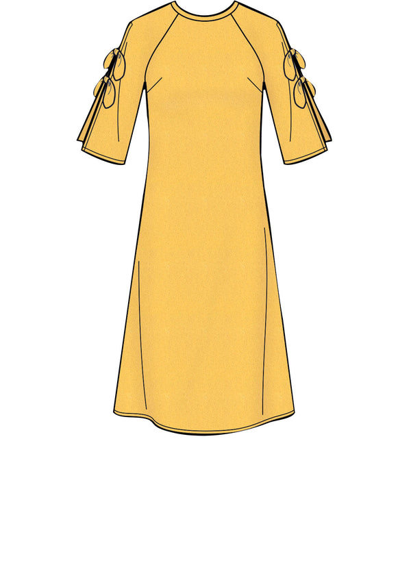 Simplicity Sewing Pattern S8909 for Misses' dresses in lightweight linen, crepe & silky fabrics